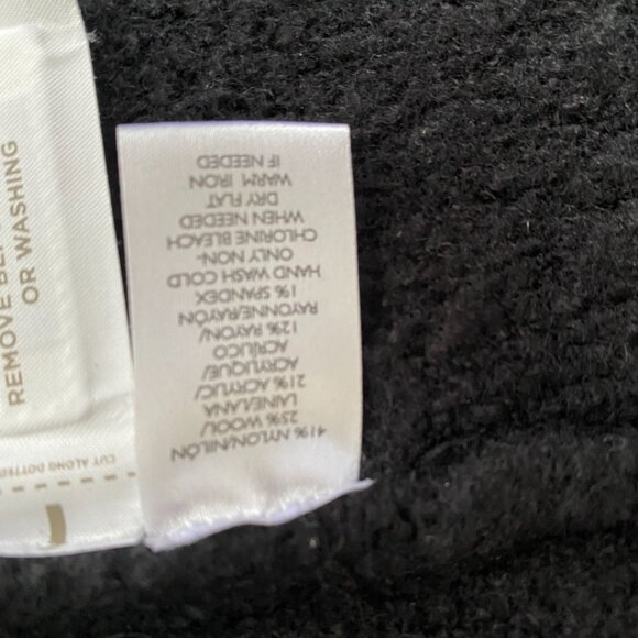 LOFT Black Wool Duster Jacket - Picture 5 of 9